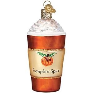 Old World Christmas Pumpkin Spice Latte Ornament Glass Blown
